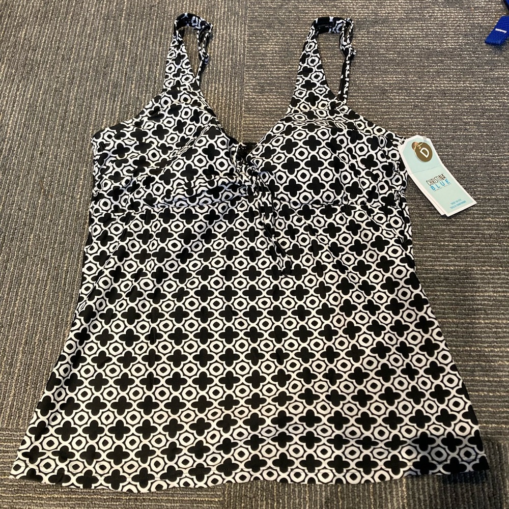 Christina blue swim top